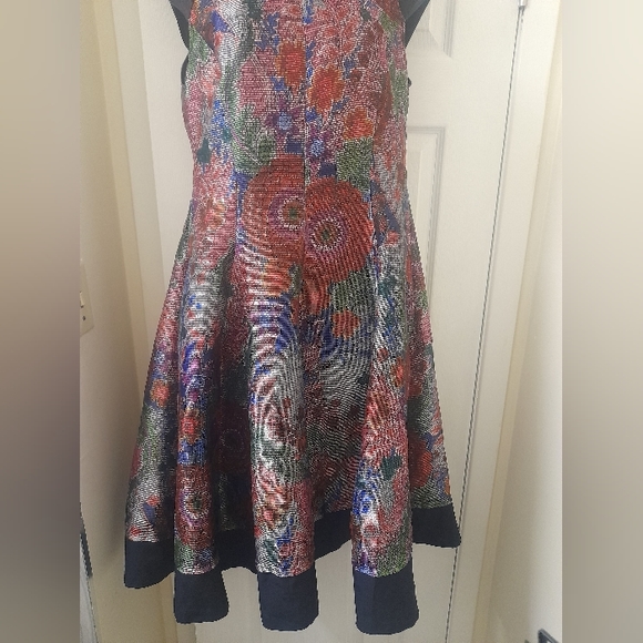 Armani Collezioni -Floral jacquard  dress - - Picture 4 of 12